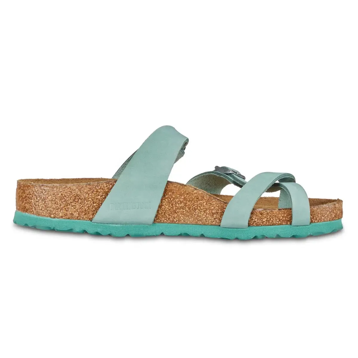 Birkenstock Women's Mayari Soft Footbed Nubuck Leather Beryl Sandals sold by Zulily product image thumbnail 4