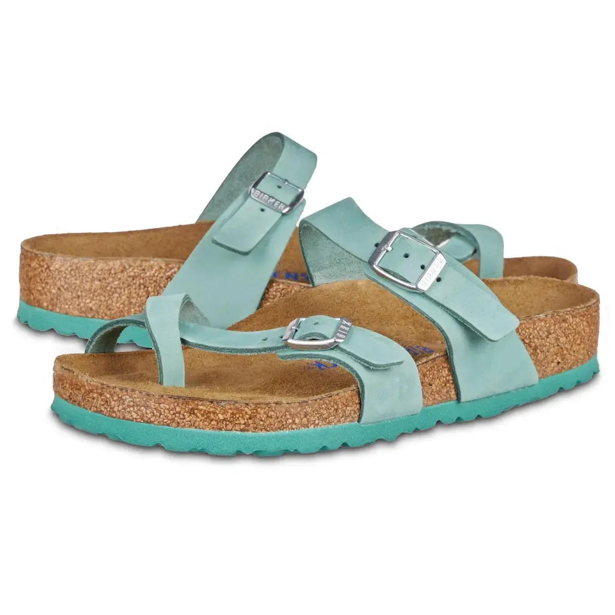 Birkenstock Women's Mayari Soft Footbed Nubuck Leather Beryl Sandals sold by Zulily product image thumbnail 2