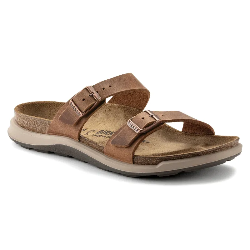 Birkenstock Women's Sierra Oiled Leather Tobacco Brown Sandals made by Birkenstock