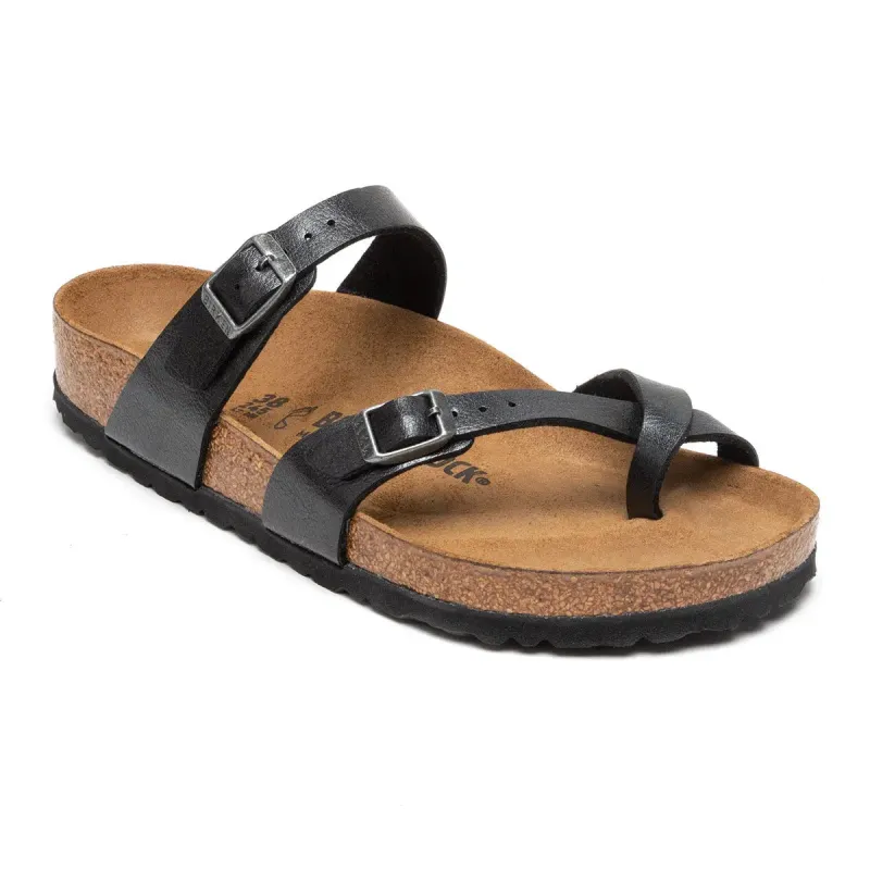 Birkenstock Women's Mayari Birko-Flor Graceful Licorice Sandals sold by Zulily