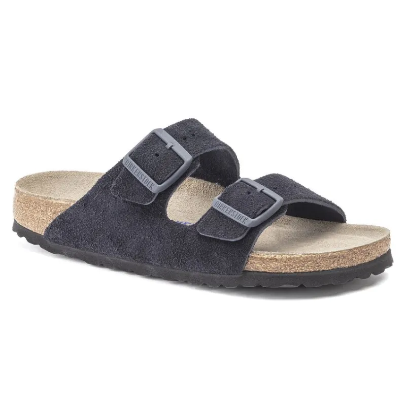 Birkenstock Arizona Soft Footbed Suede Leather  Midnight Sandals sold by Zulily