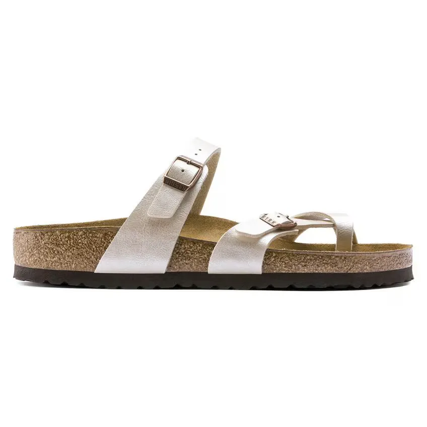 Birkenstock Women's Mayari Birko-Flor Graceful Pearl White Sandals sold by Zulily product image thumbnail 4