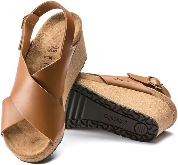 Birkenstock Women's Samira Leather Wedge Ginger Brown Sandals sold by Zulily product image thumbnail 2