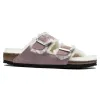 Birkenstock Arizona Shearling Suede Leather Soft Mauve Sandals sold by Zulily
