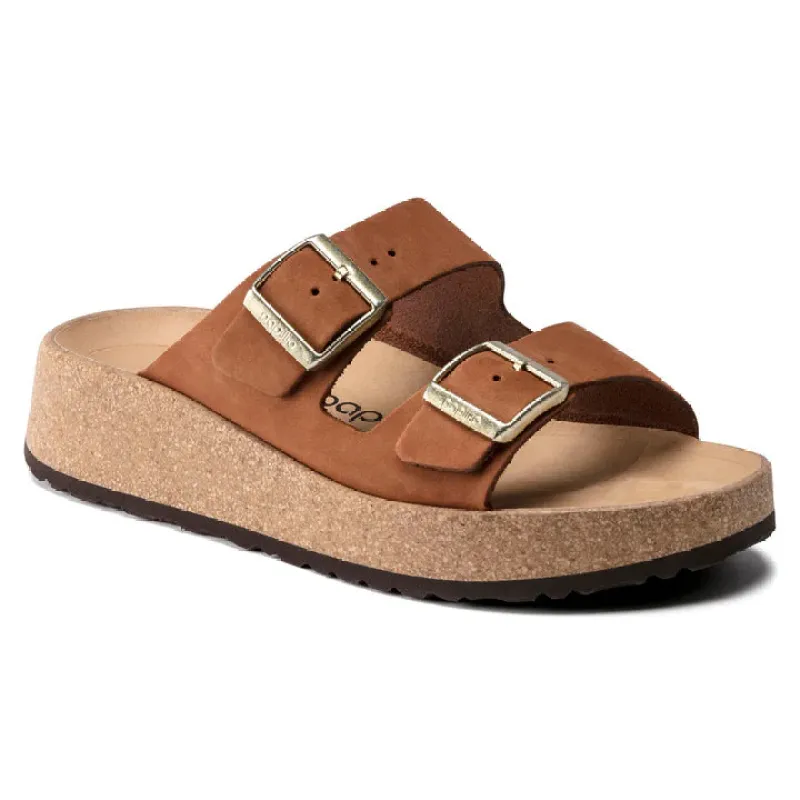 Birkenstock Women's Gabriela Nubuck Leather Pecan Sandals made by Birkenstock