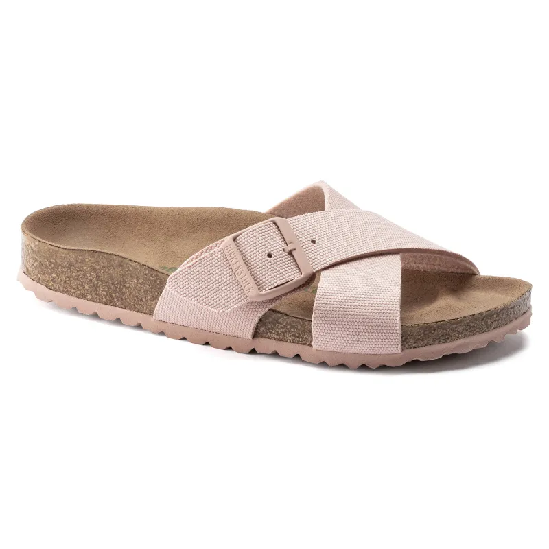 Birkenstock Siena Vegan Textile Soft Pink sold by Zulily