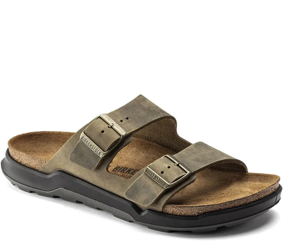 Birkenstock Arizona CT Oiled Leather Faded Khaki sold by Zulily
