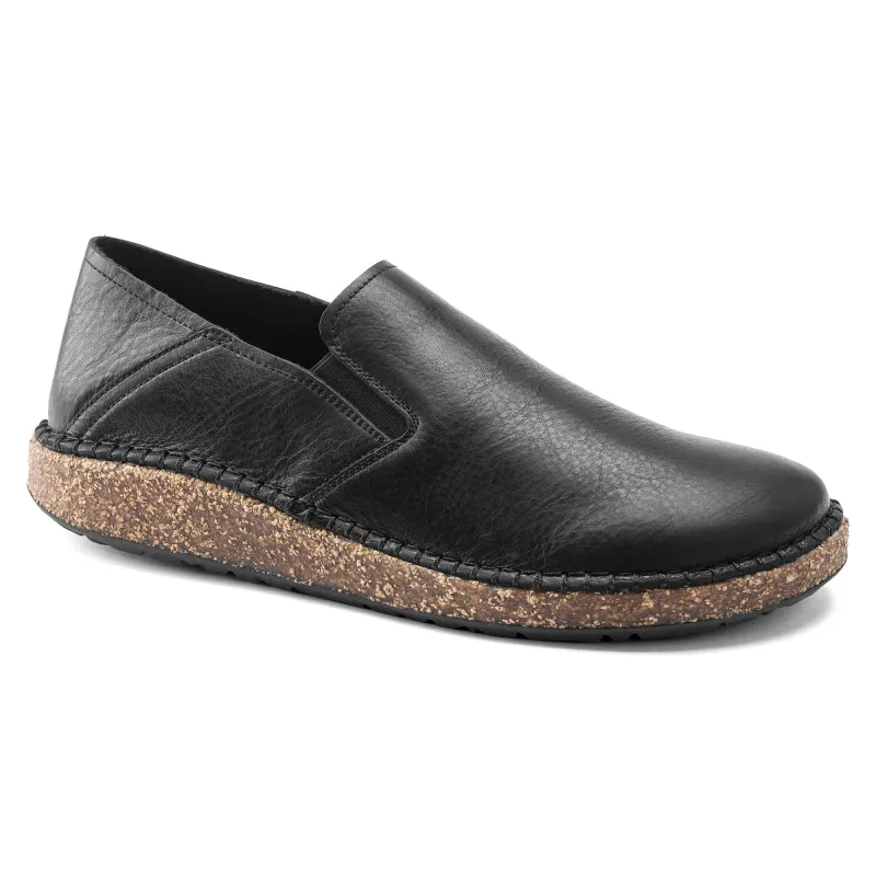 Birkenstock Callan Leather Vintage Wood Black sold by Zulily