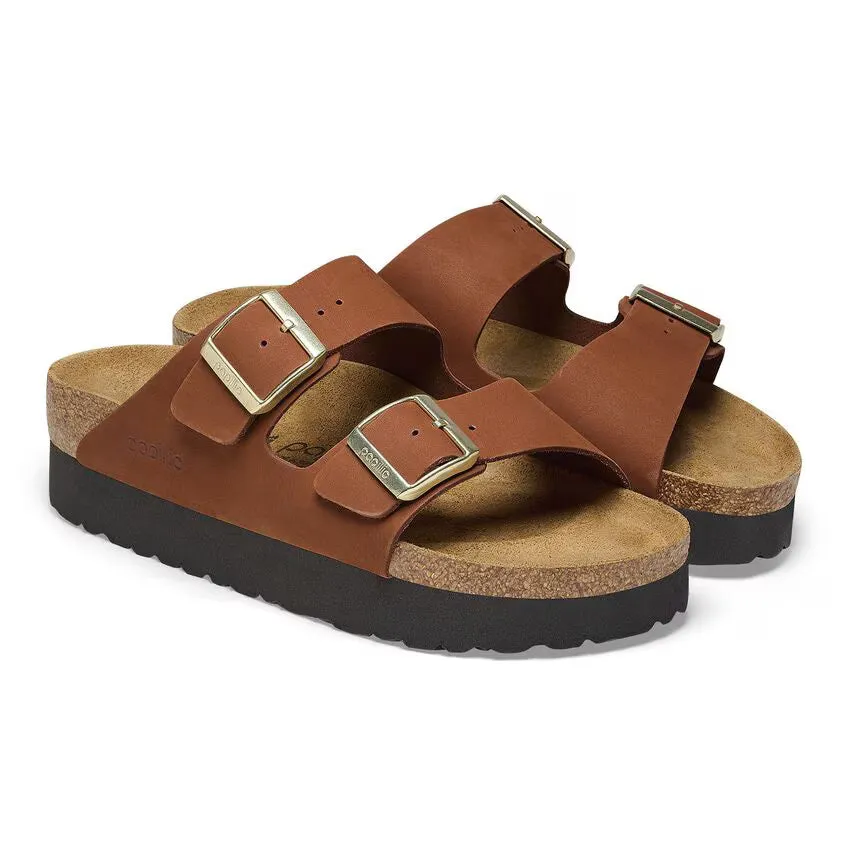 Birkenstock Arizona Pap Platform Nubuck Leather Pecan sold by Zulily product image thumbnail 5