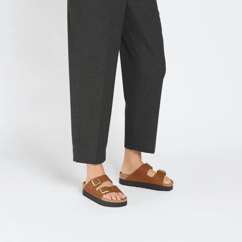 Birkenstock Arizona Pap Platform Nubuck Leather Pecan sold by Zulily product image thumbnail 4