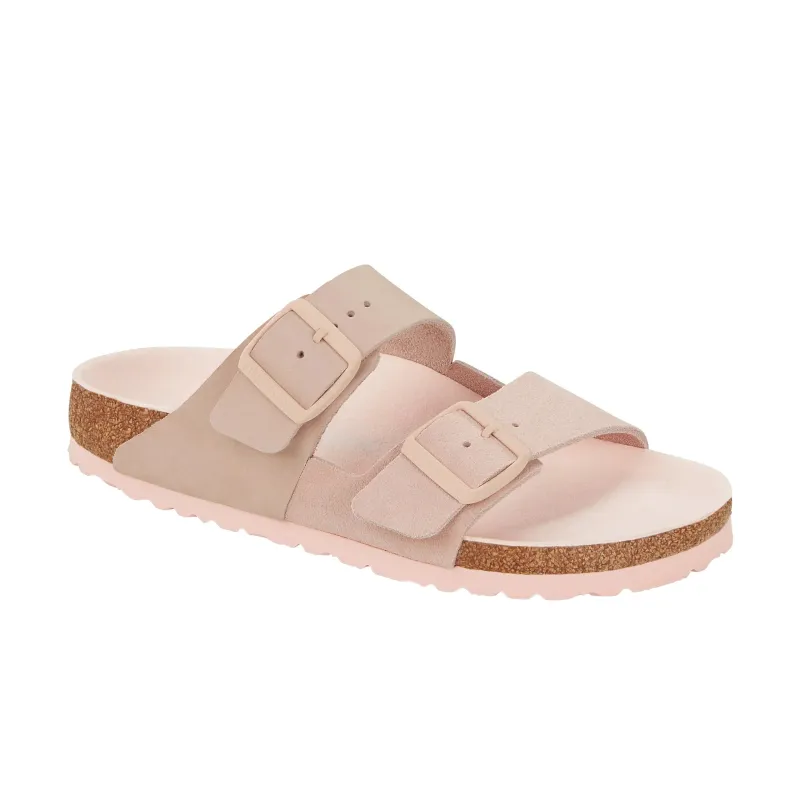 Birkenstock Arizona Split Nubuck Leather Light Rose sold by Zulily