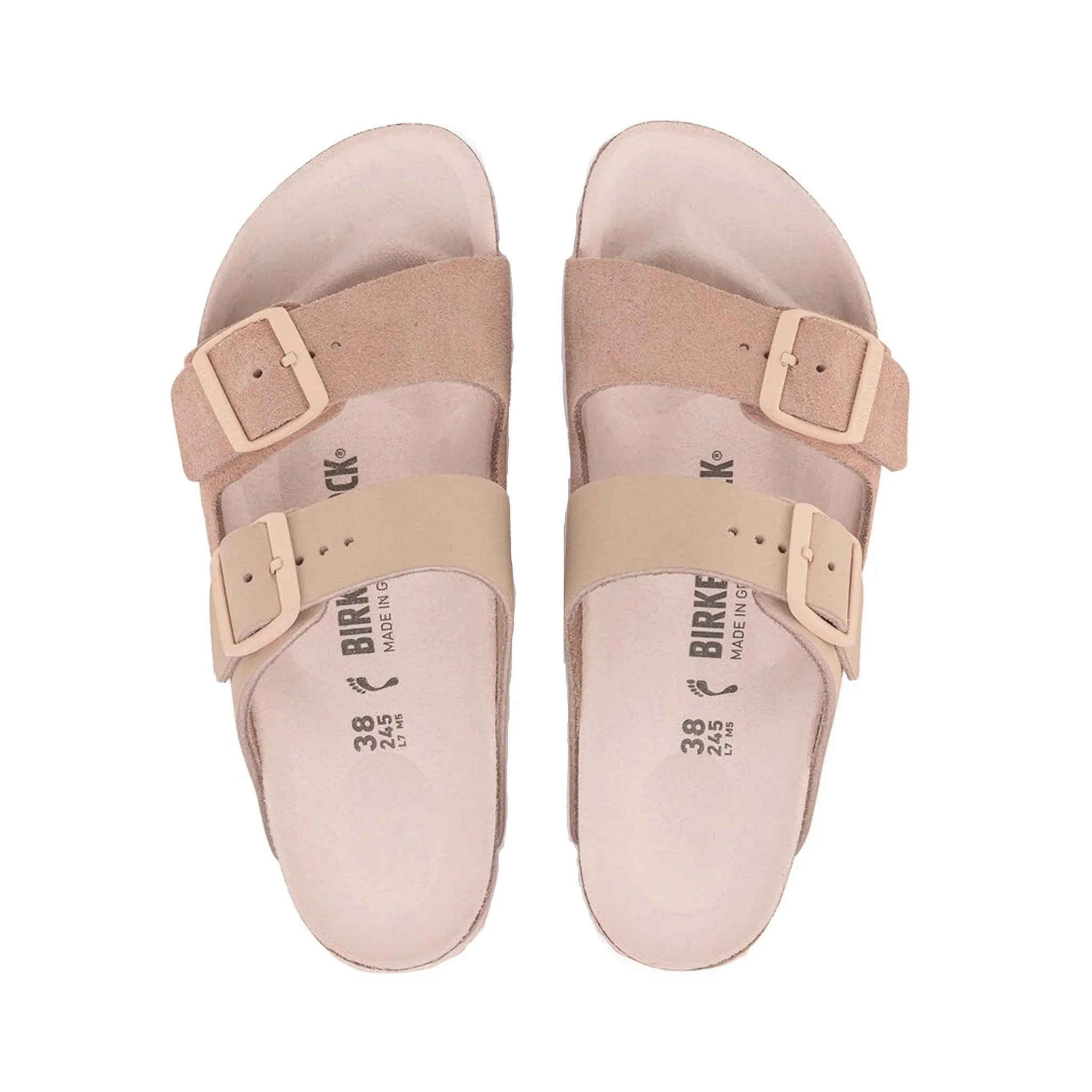 Birkenstock Arizona Split Nubuck Leather Light Rose sold by Zulily product image thumbnail 2