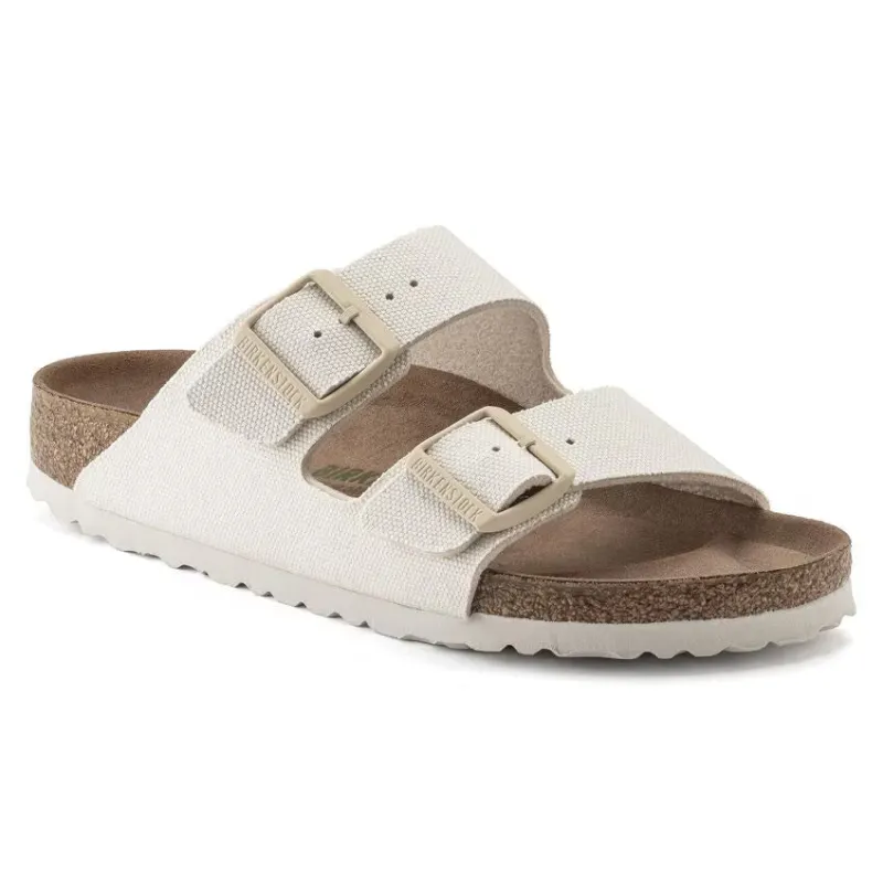Birkenstock Arizona Vegan Textile Eggshell sold by Zulily
