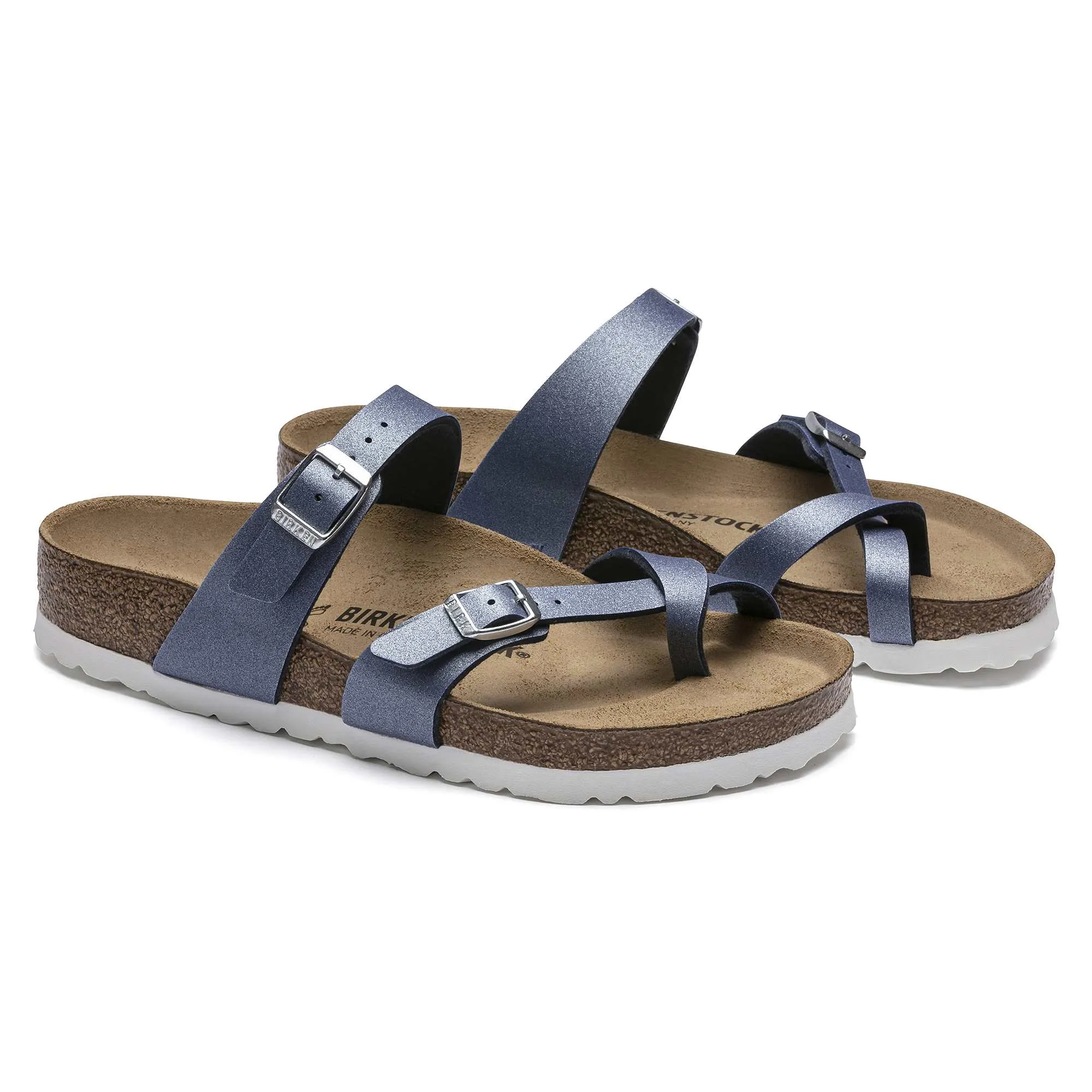 Birkenstock Mayari Birko-Flor Icy Metallic Azure Blue sold by Zulily product image thumbnail 4