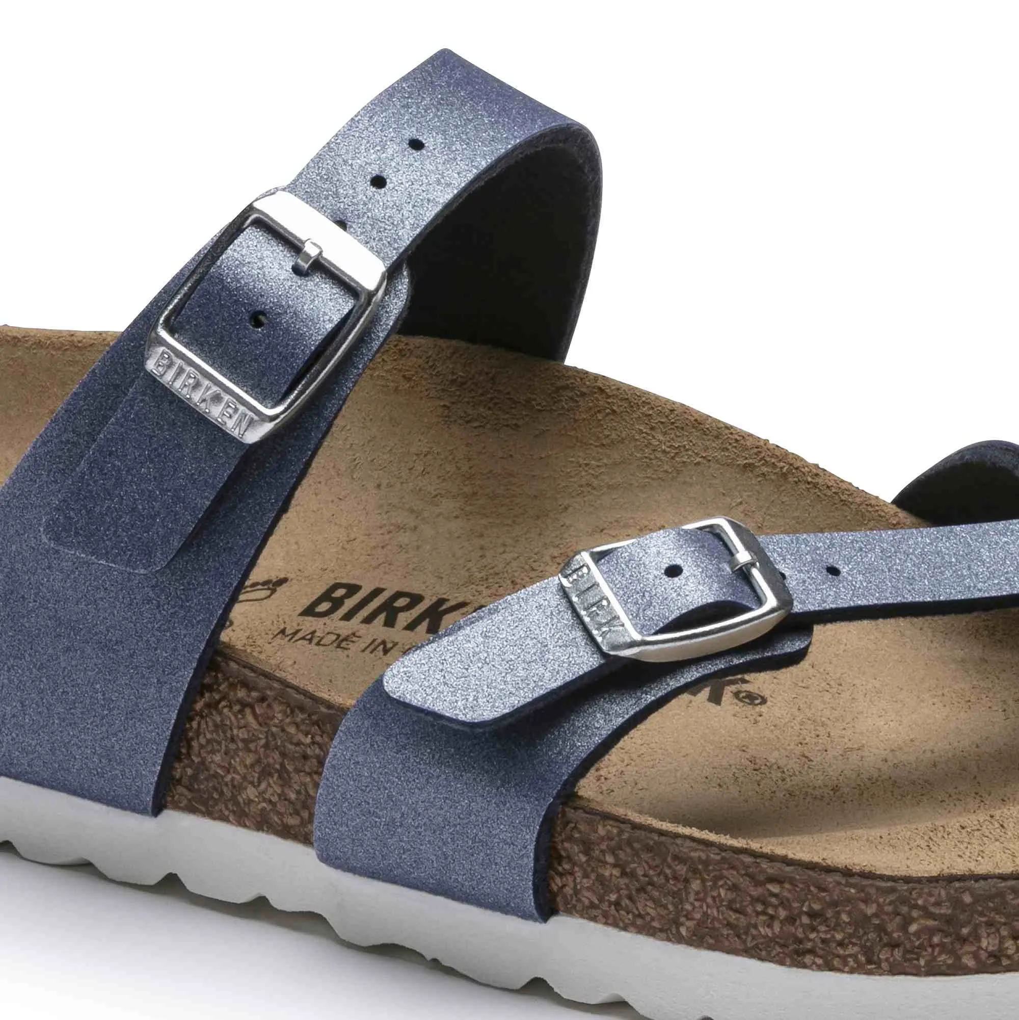Birkenstock Mayari Birko-Flor Icy Metallic Azure Blue sold by Zulily product image thumbnail 3
