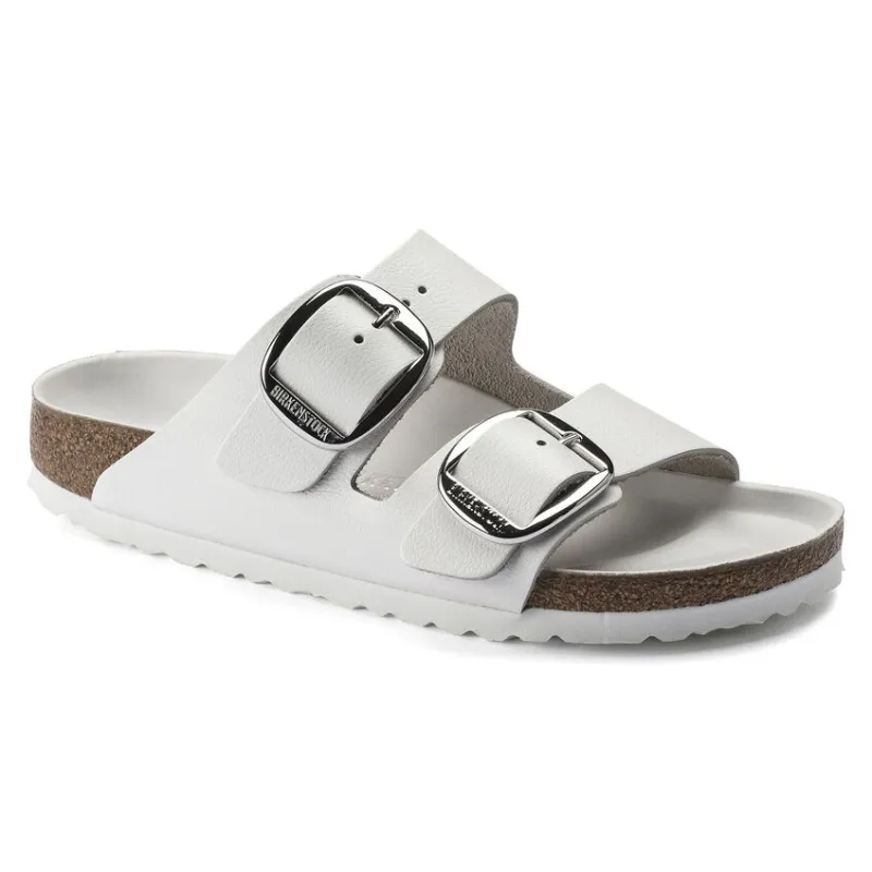 Birkenstock Arizona Big Buckle Leather White sold by Zulily