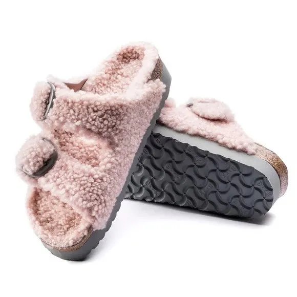 Birkenstock Arizona Big Buckle Pap Teddy Crystal Rose sold by Zulily product image thumbnail 2