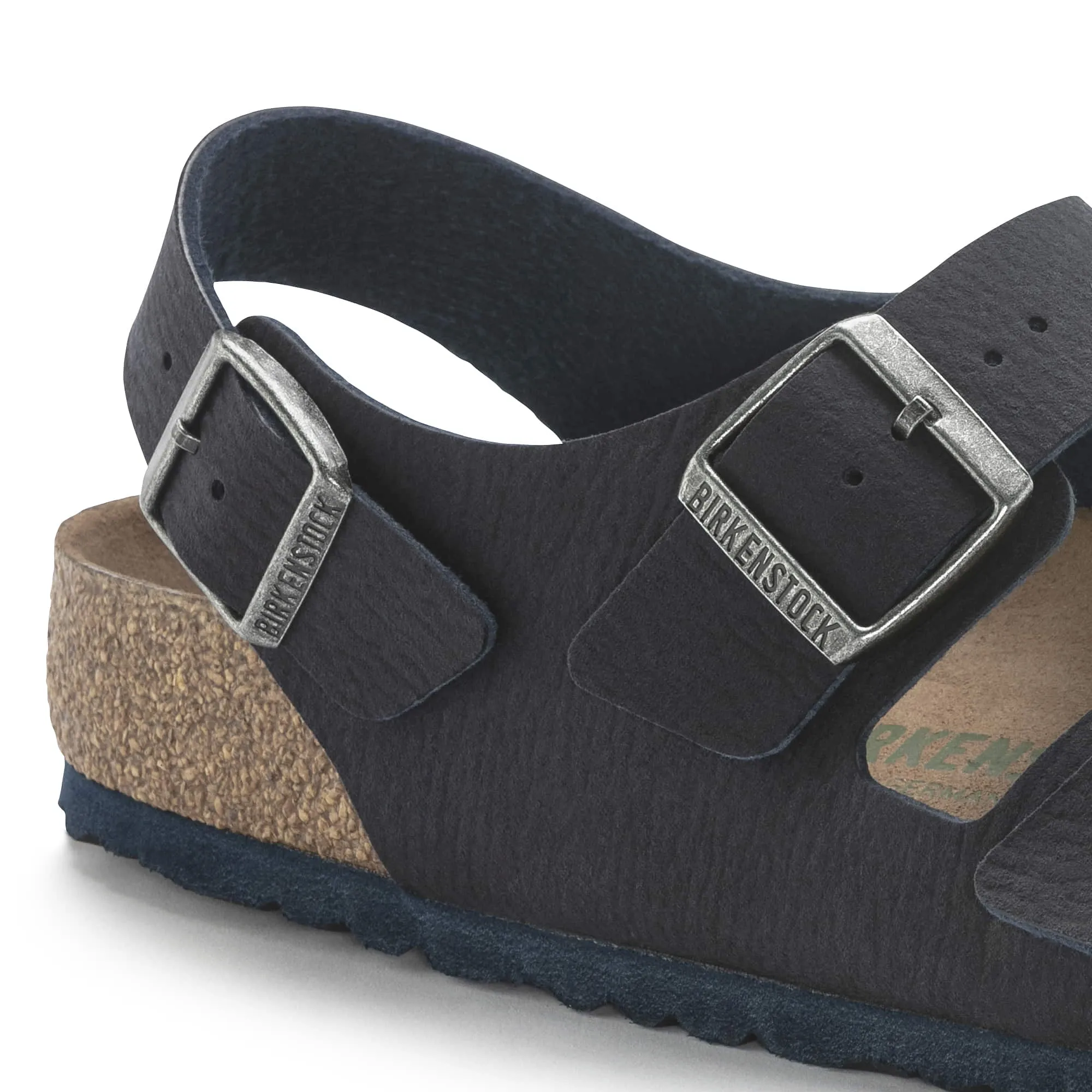 Birkenstock Milano Vegan Microfiber Desert Dust Indigo Blue sold by Zulily product image thumbnail 5