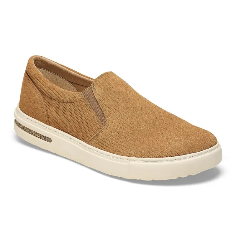 Birkenstock Oswego Suede Leather Cork Brown sold by Zulily