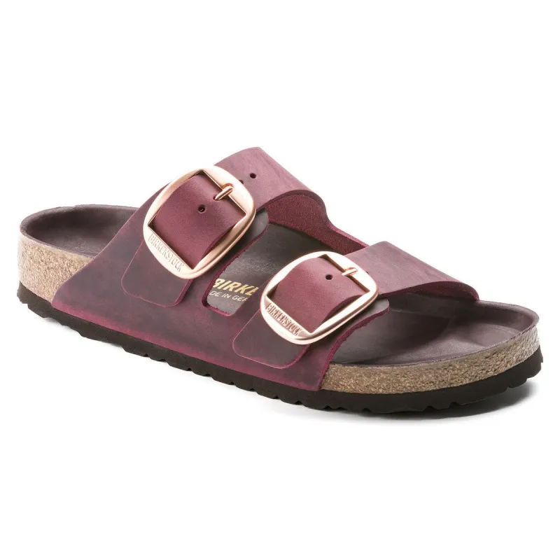 Birkenstock Arizona Big Buckle Oiled Leather Zinfandel sold by Zulily