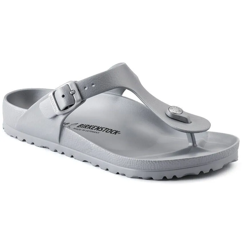 Birkenstock Gizeh Essentials EVA Silver sold by Zulily