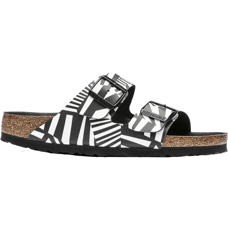 Birkenstock Arizona Birko-Flor Dazzle Camo Black White sold by Zulily