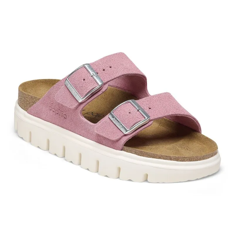 Birkenstock Arizona Pap Chunky Suede Leather Candy Pink sold by Zulily