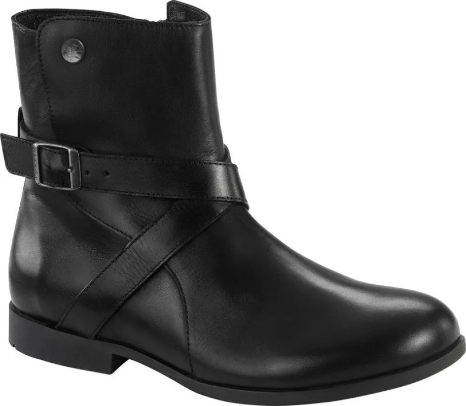 Birkenstock Collins Natural Leather Black sold by Zulily