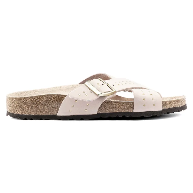 Birkenstock Siena Rivet Nubuck Light Rose sold by Zulily