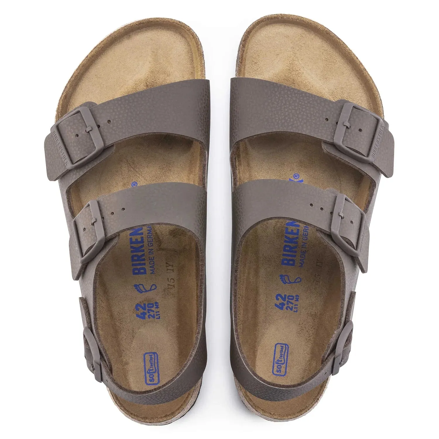 Birkenstock Milano Soft Footbed Birko-Flor Chocolate sold by Zulily product image thumbnail 3