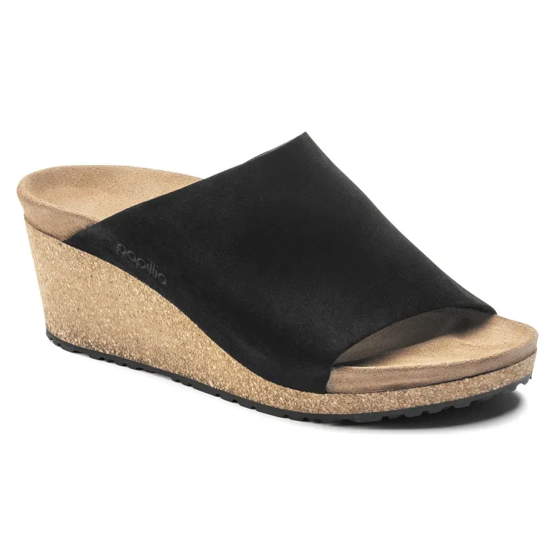 Birkenstock Namica Suede Leather Black sold by Zulily