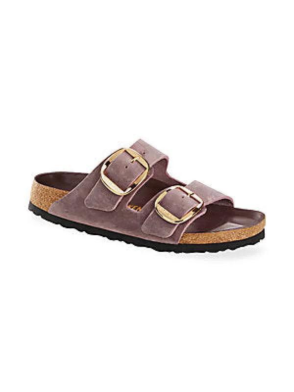Birkenstock Arizona Big Buckle Oiled Leather Lavender Blush sold by Zulily