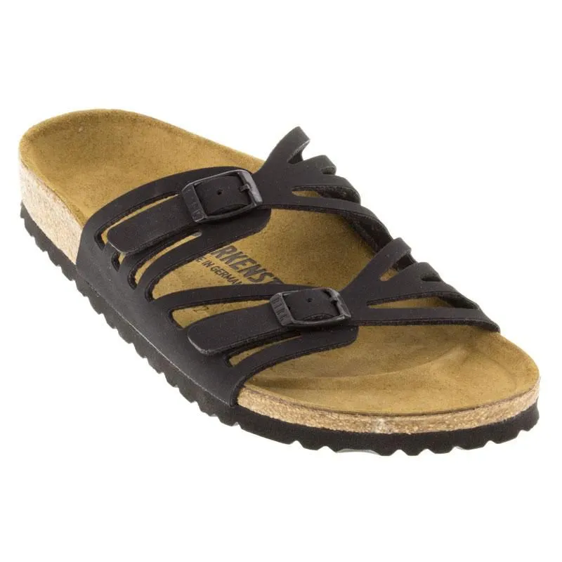 Birkenstock Granada Birkibuc Black sold by Zulily