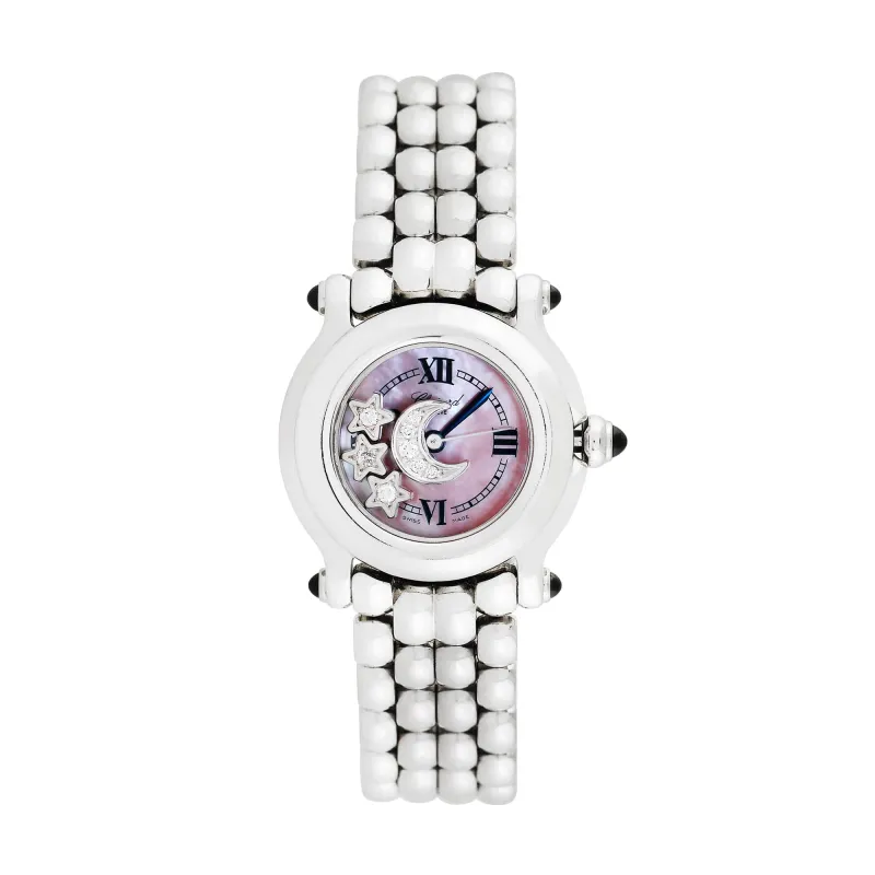 Pre-owned Chopard Women's Happy Sport  26mm Stainless Steel Wristwatch - 27/8250-23 sold by Zulily