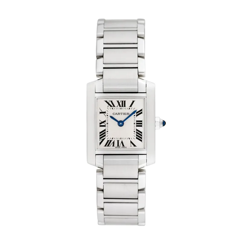 Pre-owned Cartier Women's Tank Francaise 25mm X 20mm Stainless Steel Wristwatch - 2384 sold by Zulily