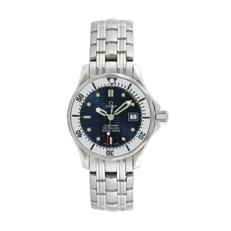 Pre-owned Omega Women's Seamaster 28mm Stainless Steel Wristwatch - 2582.8 sold by Zulily