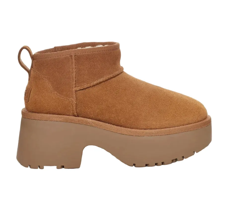 Ugg Women's Classic Ultra Mini New Heights Boot 'Chestnut' - 1158311-Che sold by Zulily