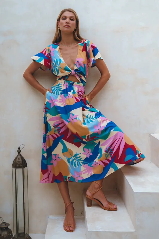 Bali ELF Women's Samara Convertible Midi Dress sold by Zulily