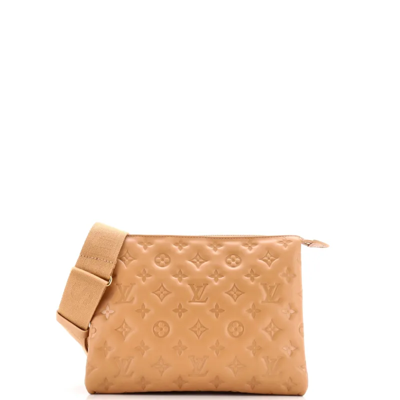 Pre-Loved Louis Vuitton Coussin Bag Monogram Embossed Lambskin PM sold by Zulily