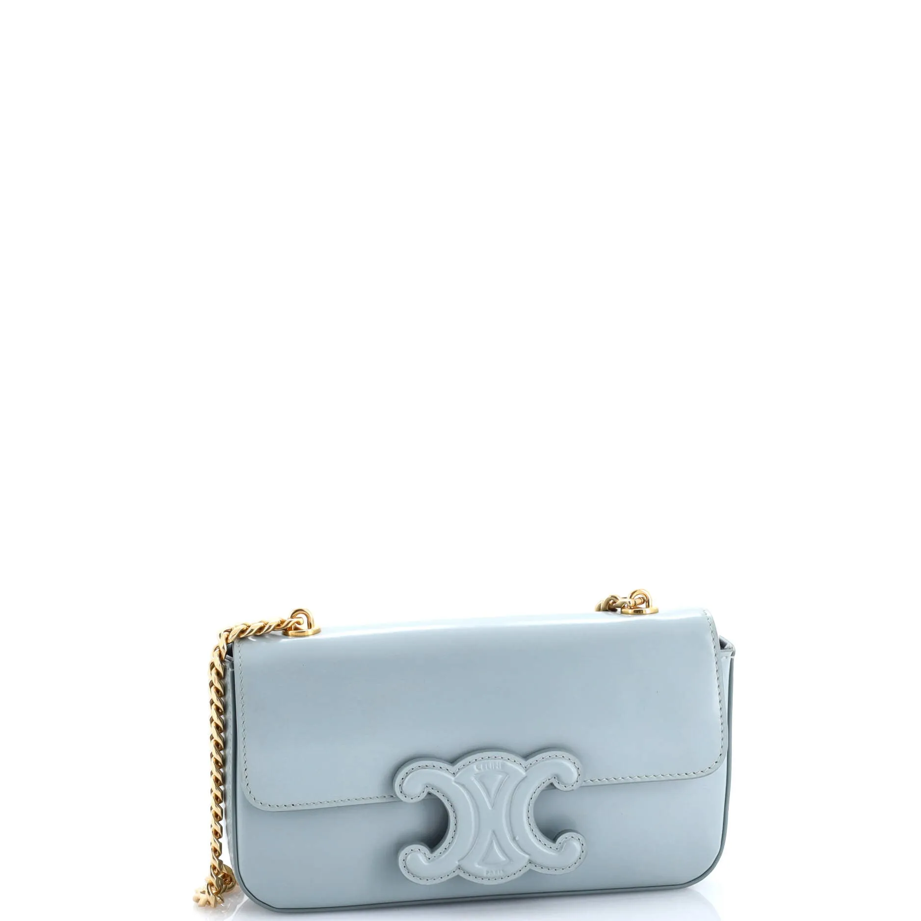 Pre-Loved Celine Triomphe Chain Shoulder Bag Leather Small sold by Zulily product image thumbnail 2