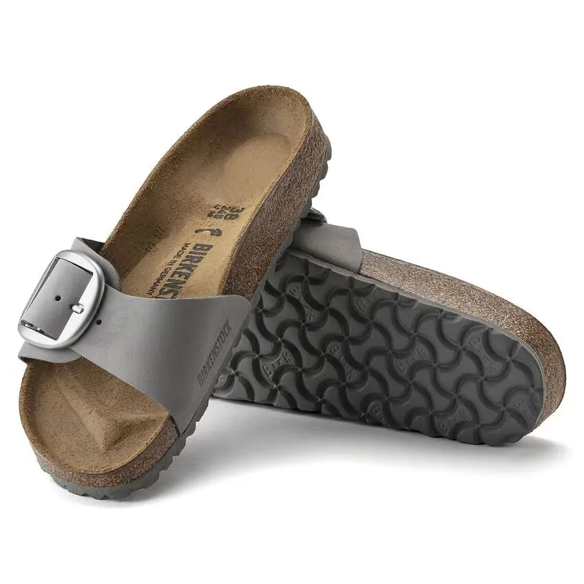 Birkenstock Madrid Big Buckle Nubuk Leather Dove Gray sold by Zulily product image thumbnail 2