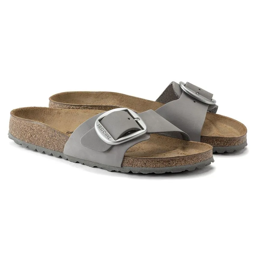 Birkenstock Madrid Big Buckle Nubuk Leather Dove Gray sold by Zulily product image thumbnail 3