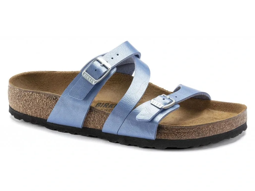 Birkenstock Salina Birko-Flor Graceful Riviera Blue sold by Zulily