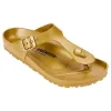 Birkenstock Gizeh Eva Met Gold sold by Zulily