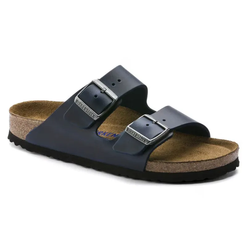 Birkenstock Arizona Prof Soft Footbed Leather Blue sold by Zulily
