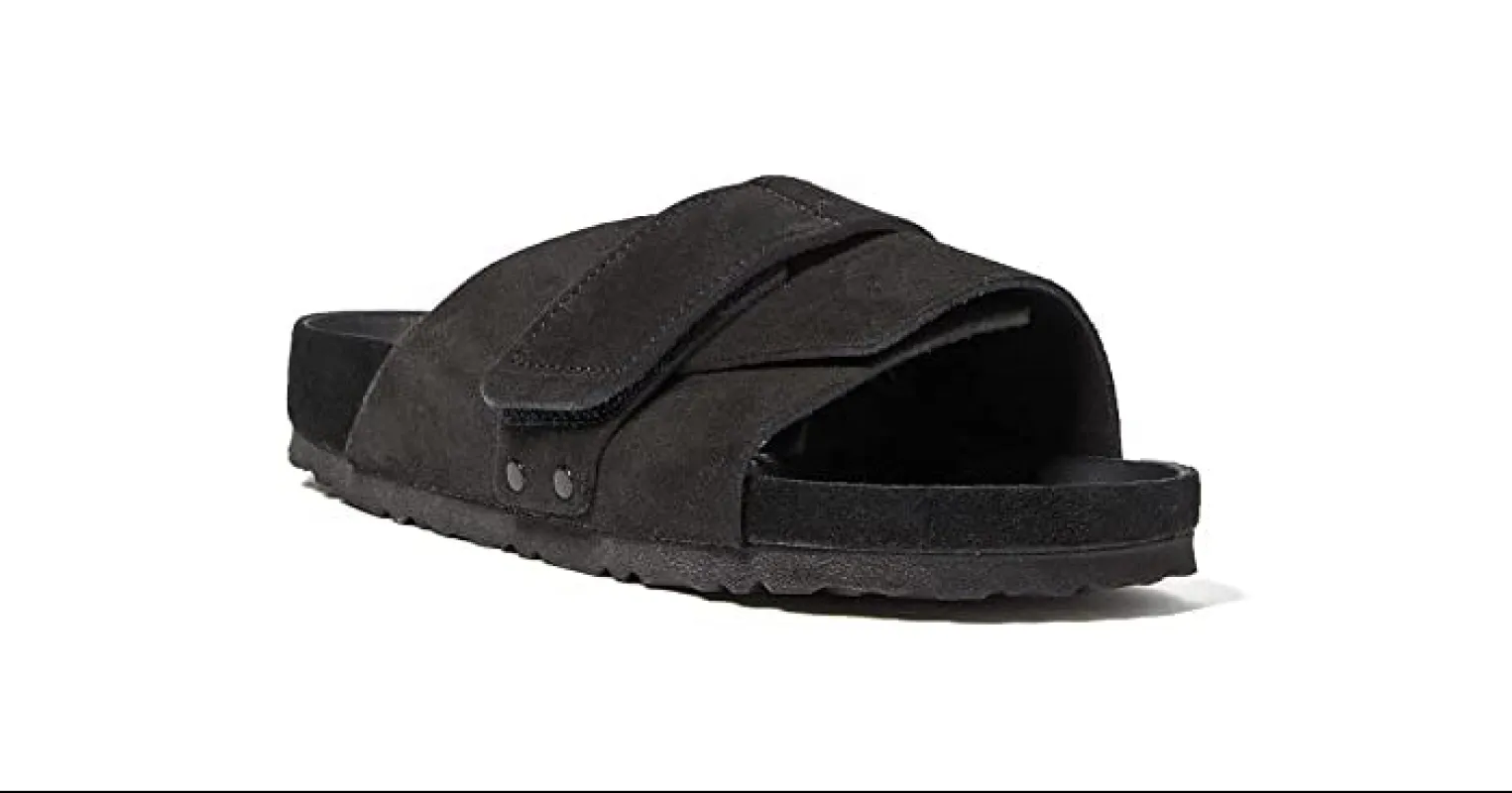 Birkenstock Kyoto Suede Leather Black sold by Zulily