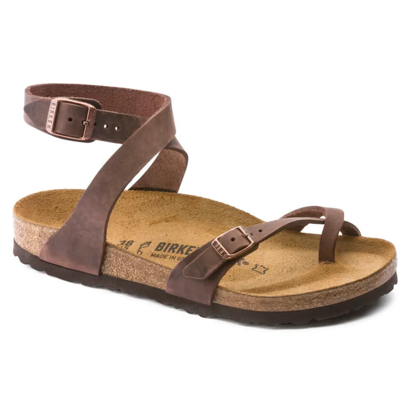 Birkenstock Yara Oiled Leather Habana sold by Zulily