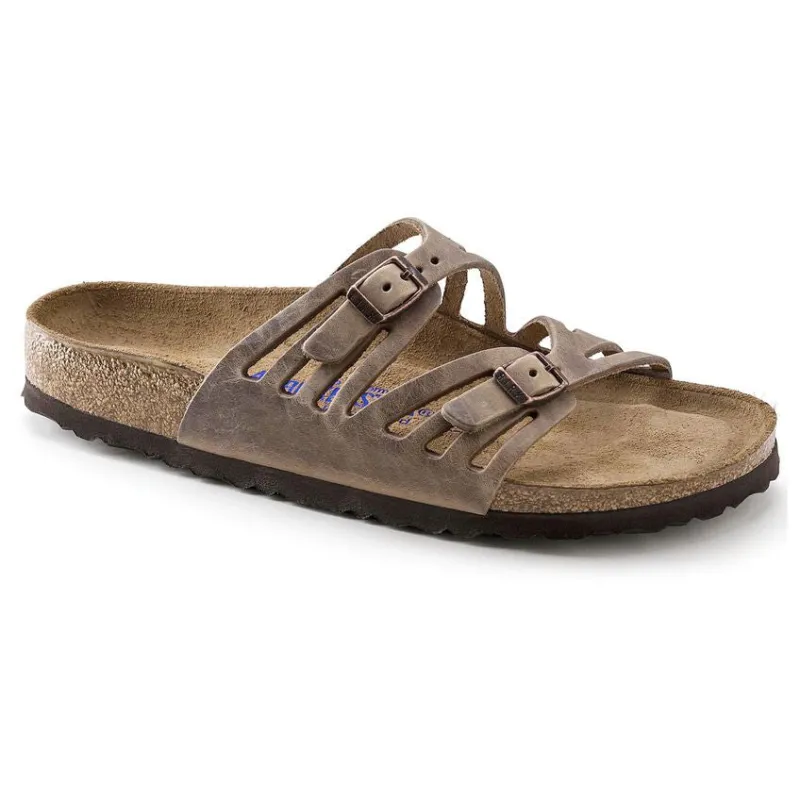 Birkenstock Granada Soft Footbed Oiled Leather Tobacco Brown sold by Zulily