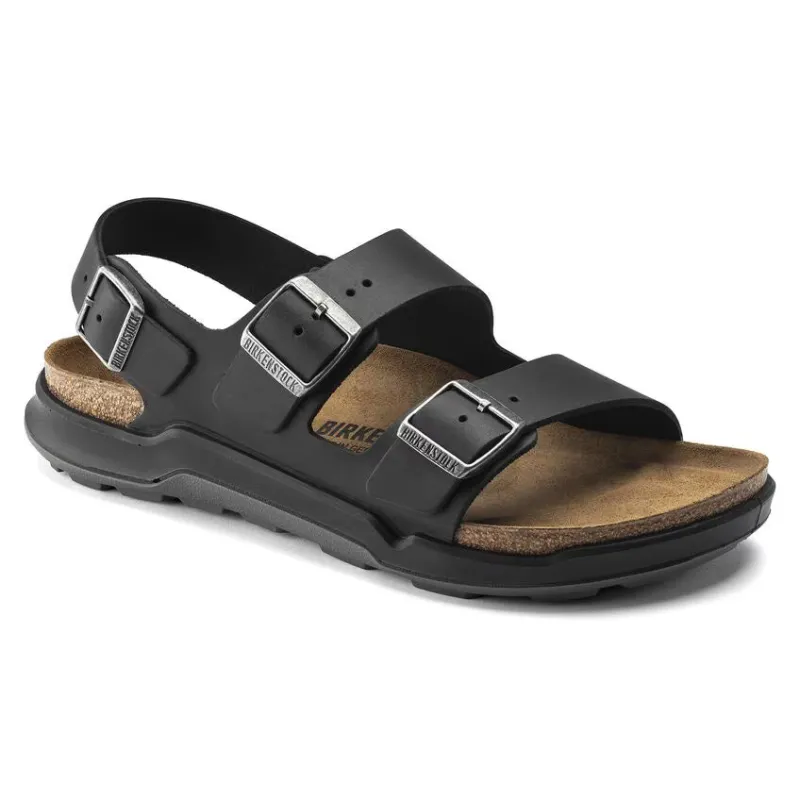 Birkenstock Milano CT Men Oiled Leather Black sold by Zulily