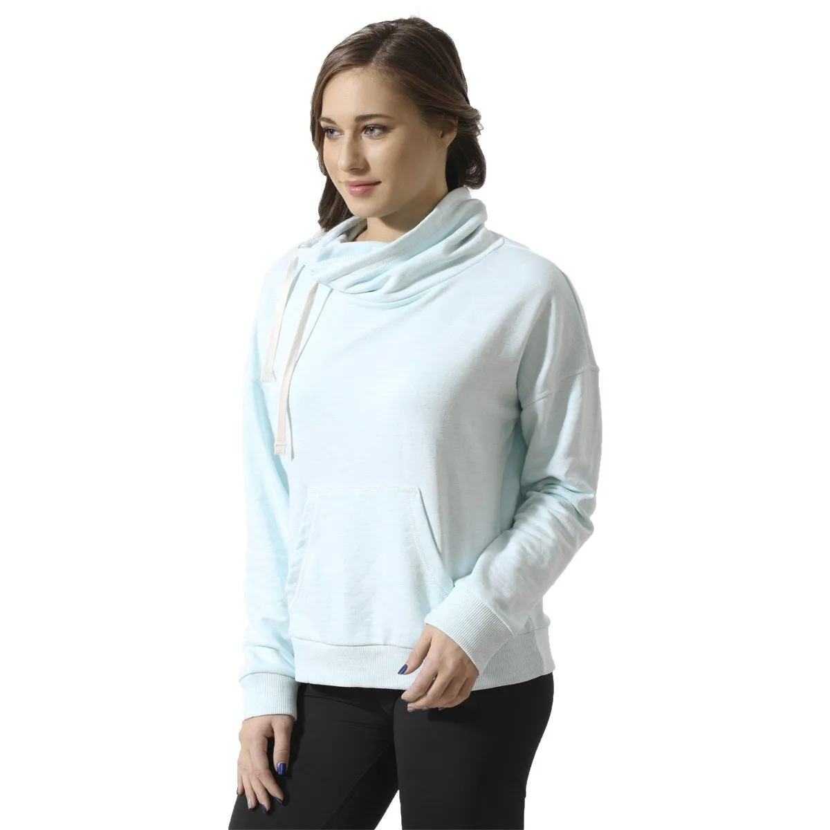 Reebok Women's Elements Marble Cowl Neck Sweatshirt - Bk5191 sold by Zulily